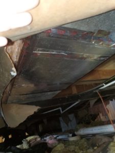 Photo of sealed ductwork