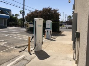 Level 3 EV Charging Stations installed by Staples Energy at a bank in Sanford